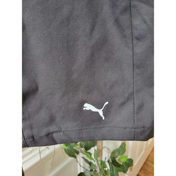 Puma Pounce Solid Black Polyester Comfort Waist A-Line Active Wear Skort Size M - Picture 4 of 12